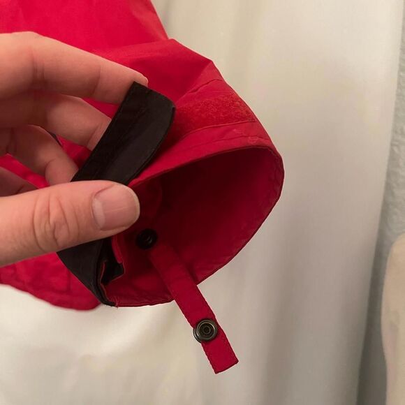 Columbia Gizmo Jacket Coat Shell Full Zip Zipper Black/Red Pocket Women’s Small - Picture 6 of 8